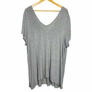 Boutique Hi Low Double V Neck Tunic Plus Size 2x